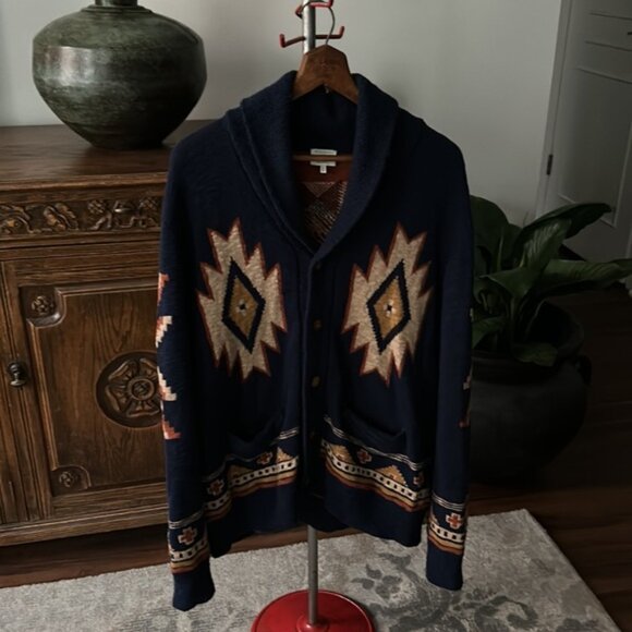 Faherty Aztec Sweater Cardigan - Picture 6 of 10